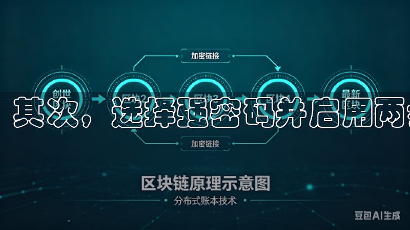 其次，选择强密码并启用两步验证，增强账户安全性。